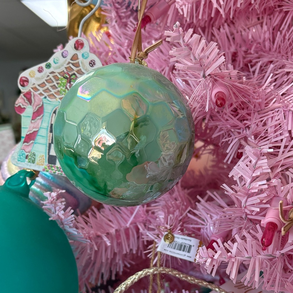 Mint Saturated Ball Ornament – Glitterville